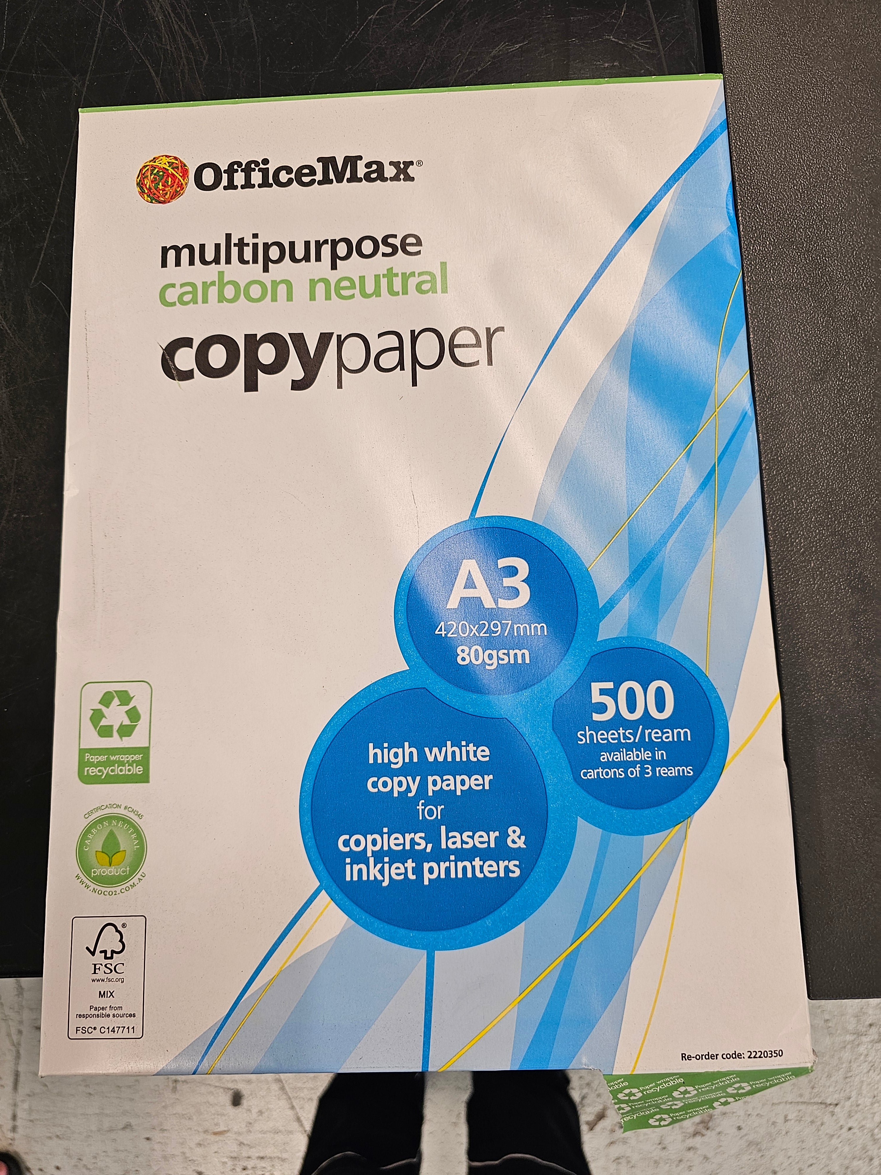 A3 Copy Paper Ream
