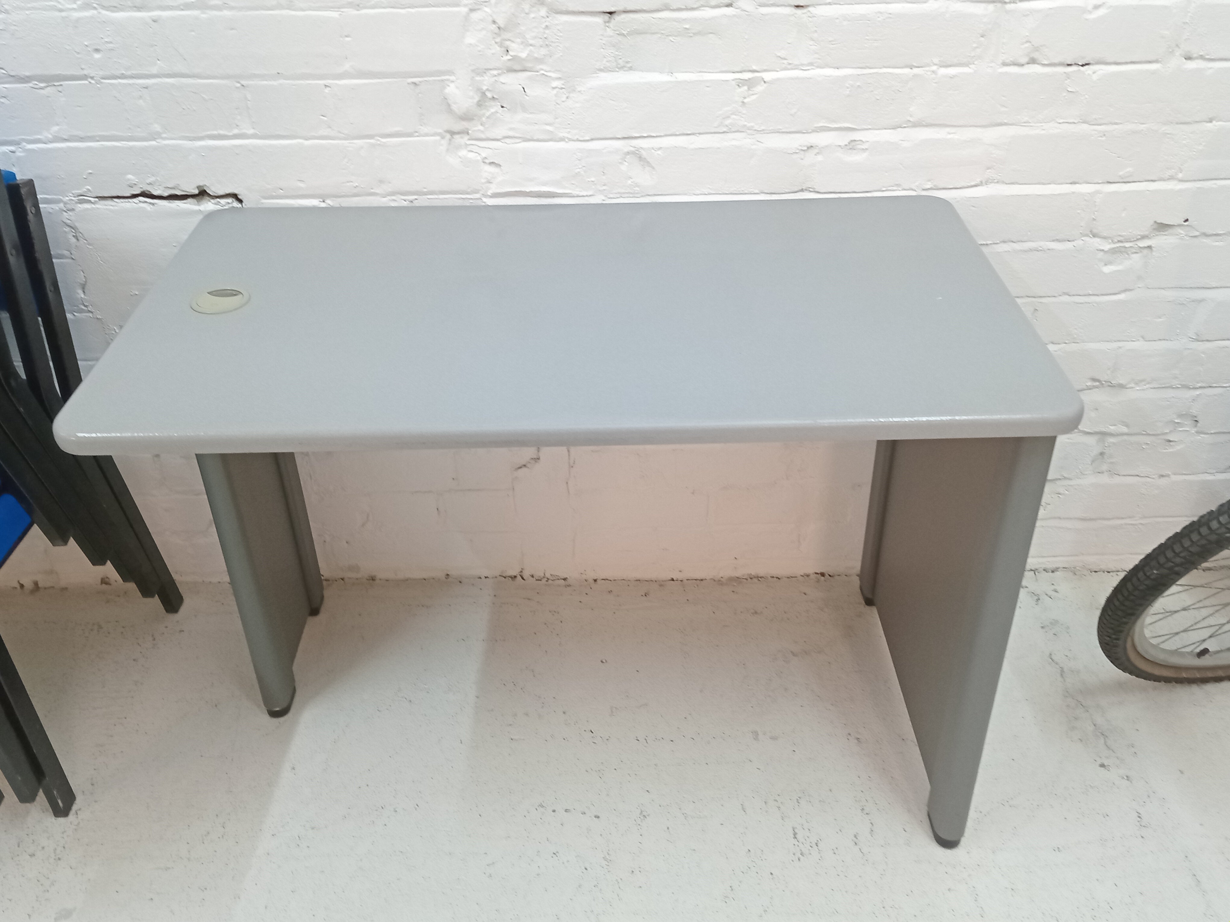 Small grey desk