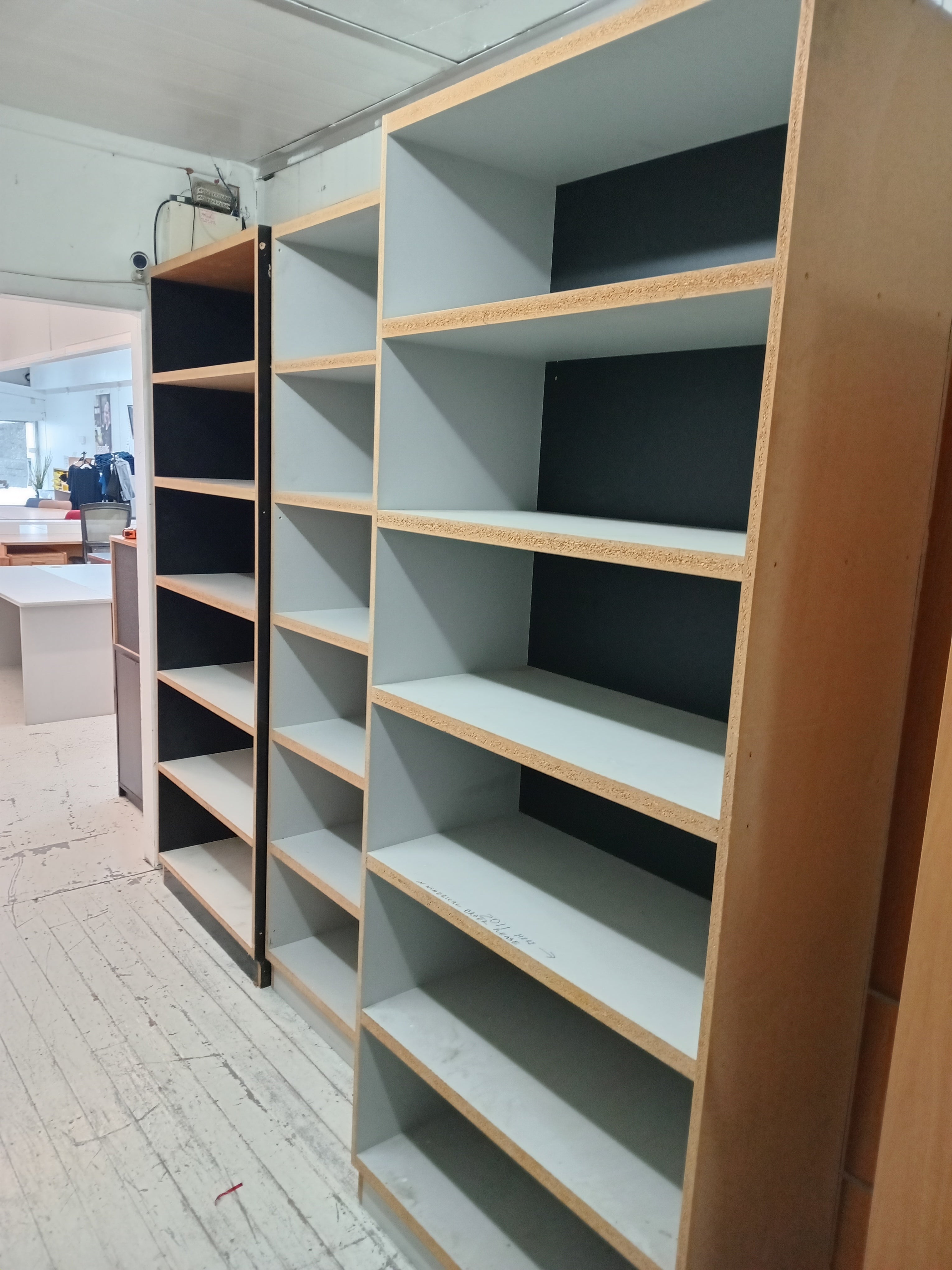 Wooden shelving