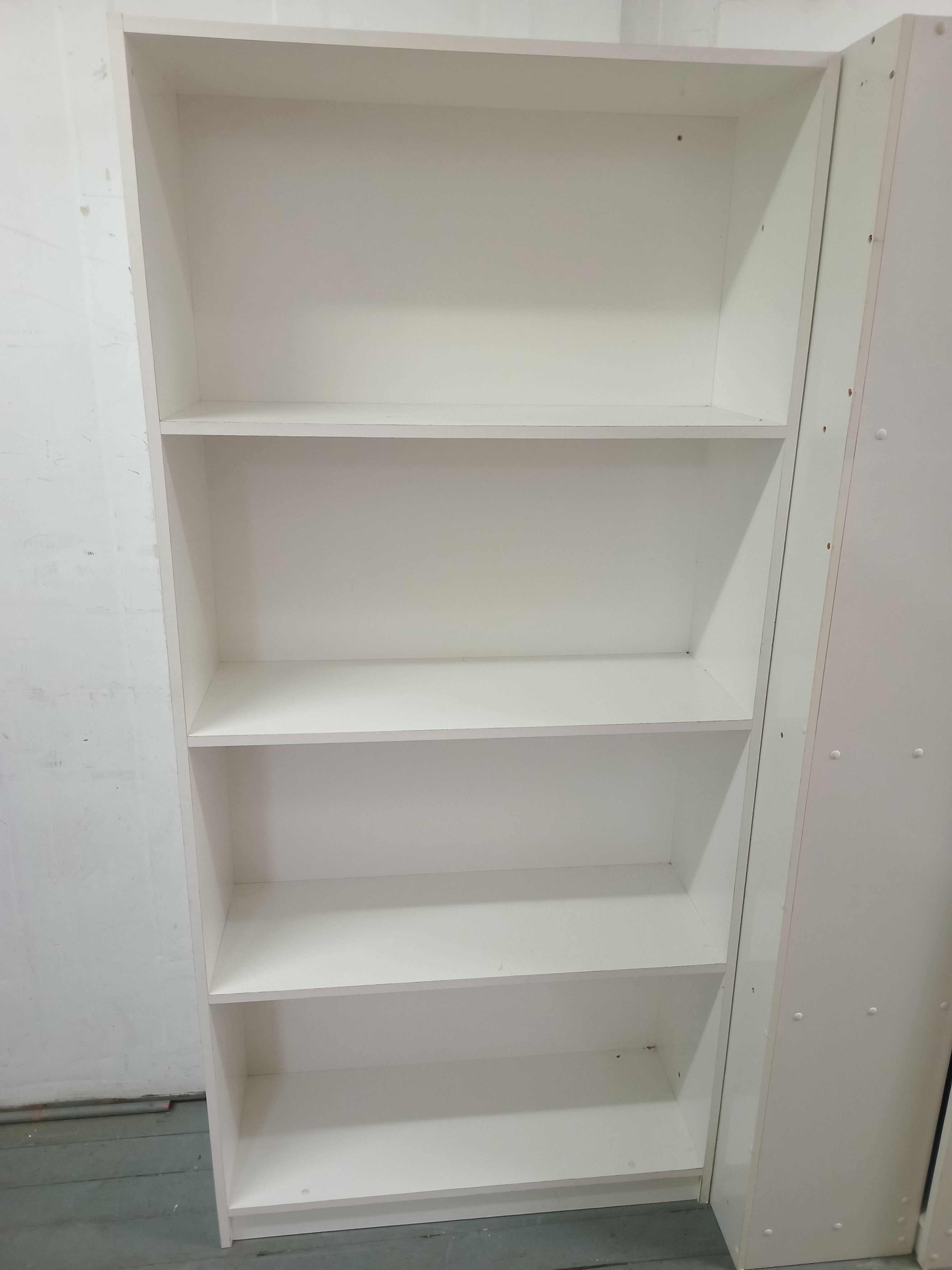 White shelving